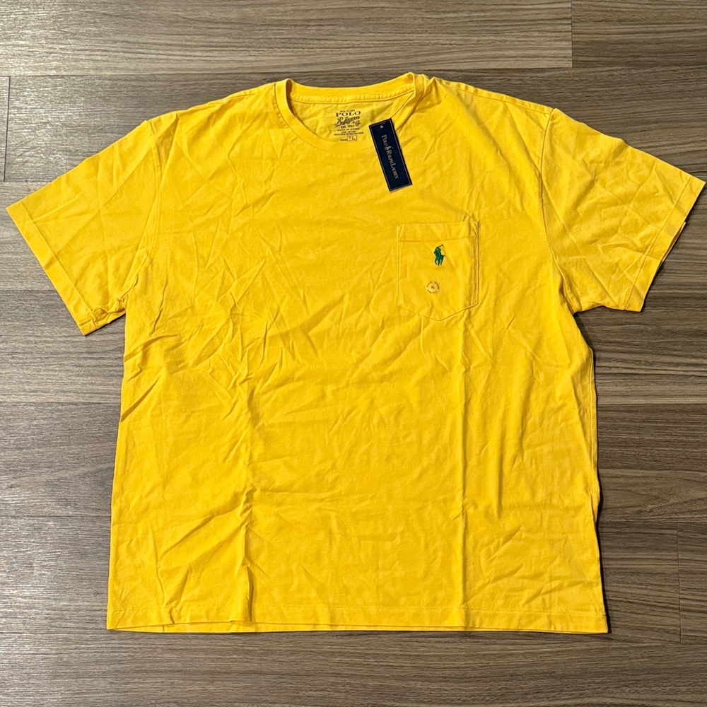 Polo by Ralph Lauren Men's Bright Yellow Tee